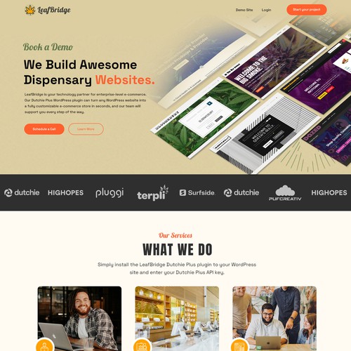 LeafBridge Homepage Re-Design Contest! Design by Smashing Boys