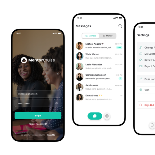Redesign a mobile app for a career coaching startup Design by adinyanuar7