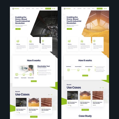 A powerful web design for a high-tech drone startup Design by ⚡️unbox.style⚡️