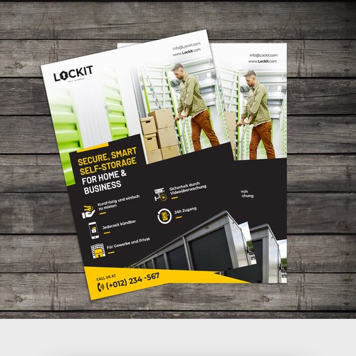 Gestalte ein Flyer Design für Selfstorage Hallen Design by creatsoul