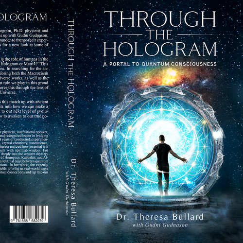 Futuristic Book Cover Design for Science & Spirituality Genre Réalisé par H-Izz Design