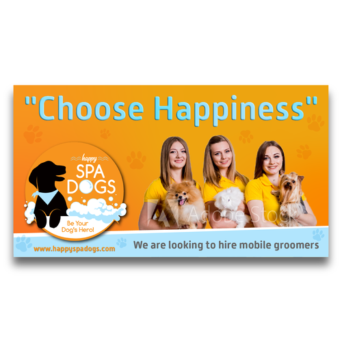 Choose Happiness Banner Design Diseño de Armando costa