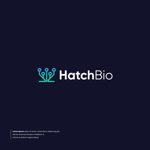 Design a logo for an innovative biotech company that efficiently hatches new medicines Design by yapo™