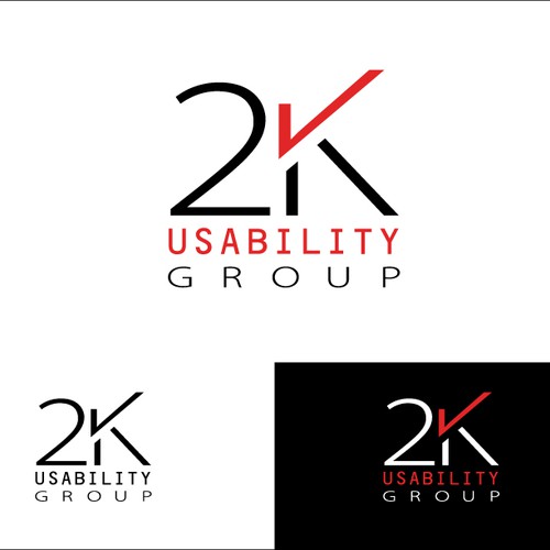 2K Usability Group Logo: Simple, Clean Diseño de ijanciko