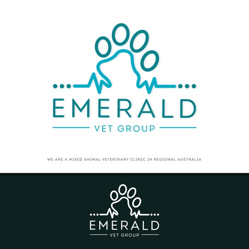 Emerald Vet Group Logo Design by reiffal®