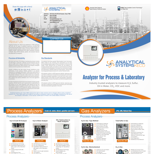 Create engaging product brochure that showcases our oil & gas products Design by Prima Nur Isditira