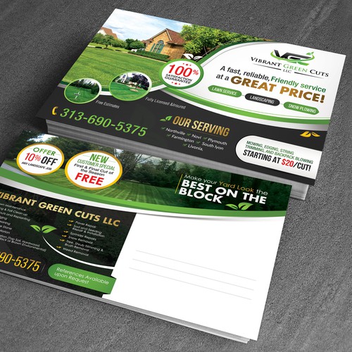 Lawn and Landscape Advertisement Design by 123Graphics