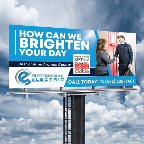 Chesapeake Electric Billboard Design by SoftSkills