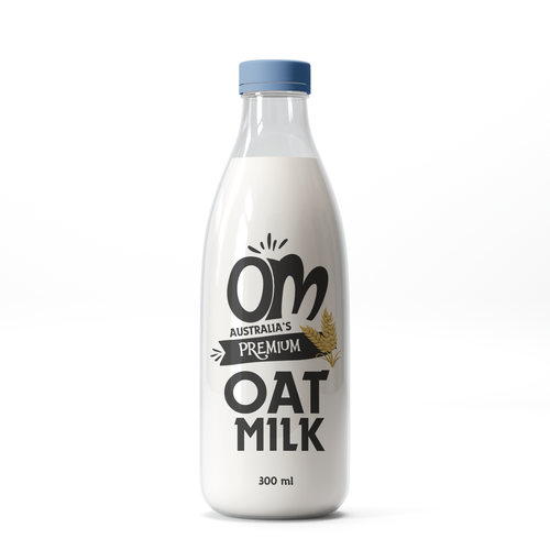 New oat Milk label Design por halesen