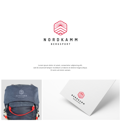 Clean Logo for Mountaineering Brand Design by DJstudio