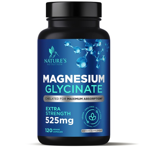 Natural Magnesium Glycinate Design needed for Nature's Nutrition Design by gs-designs