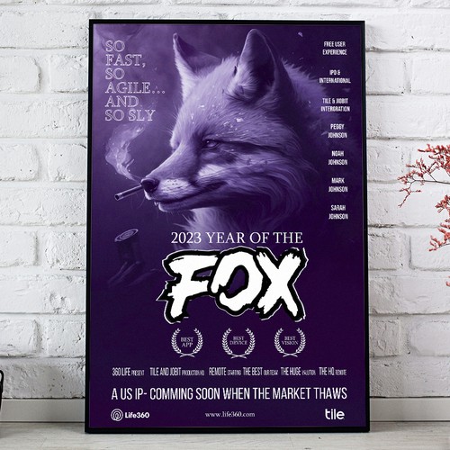 Life360 2023 Year of the Fox Poster Design by Sketch Media™