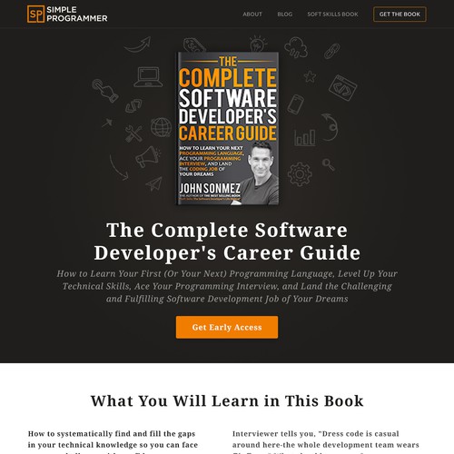 Create a book landing page for a HUGE book launch | Landing page design ...