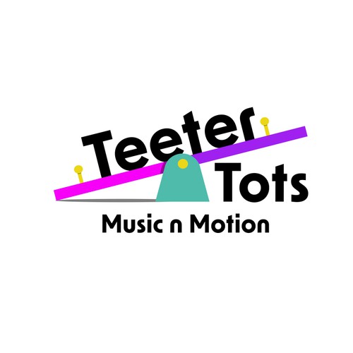 Teeter Totter meets Tumbling Tots - this logo is all about play! Design by Radiant1976