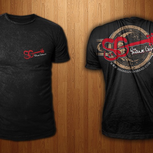 create a t-shirt design for an emerging country rock/southern rock band Design by Wire1