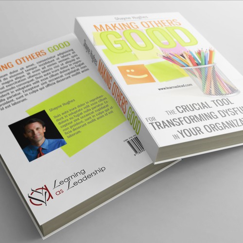 Create a book cover for Learning as Leadership's first book project Design by Laslo Vanger