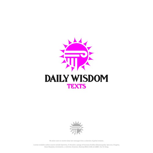 Daily Wisdom Texts - "Daily text messages from a selection of global wisdom" Design by Hamlet/simba14