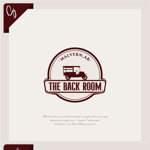 "The Back Room" logo contest for a masculine room in a home decor and gift shop Design by Kingsaud