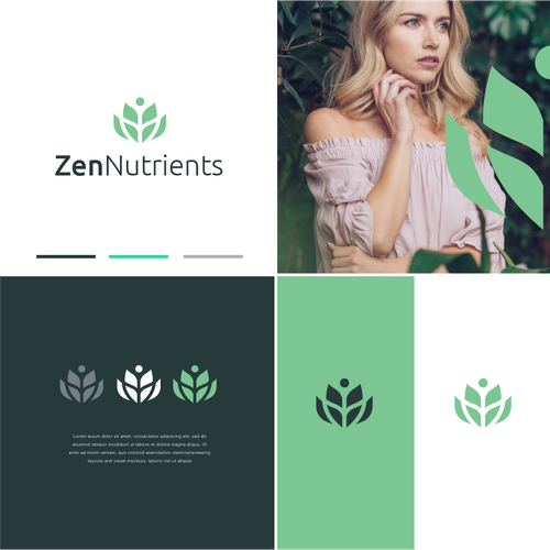 When science and nature collide.....need a modern zen nutrients supplement brand logo. Design by casign