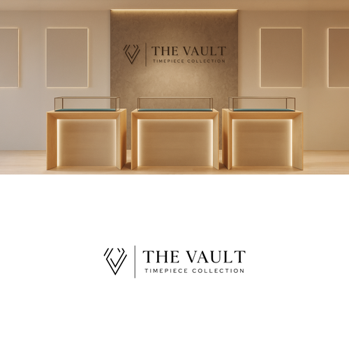 The Vault | Timepiece Collection Logo Contest Design by brandphant™