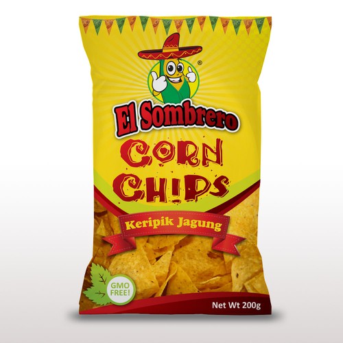 Label for El Sombrero's corn chips Design por Priyo
