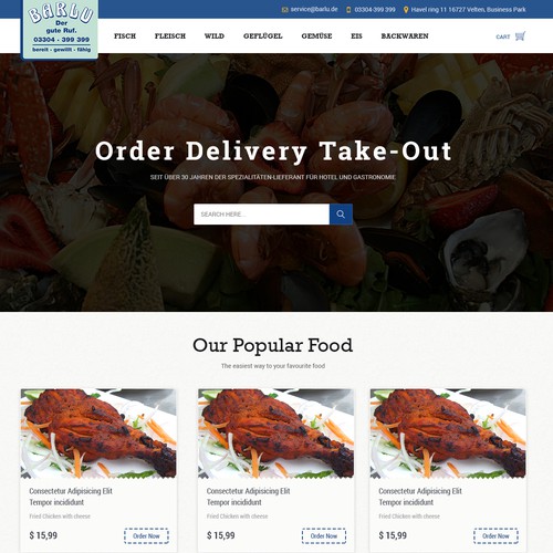Web page design contest entry by New Look