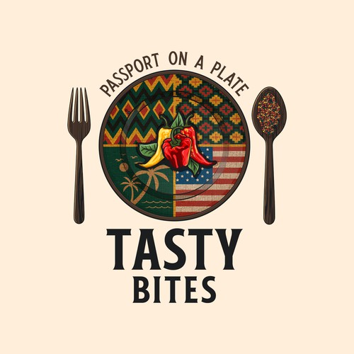 Design a Bold, Soulful Logo for Tasty Bites – Caribbean Meets Southern Comfort Design by HUSN ®️