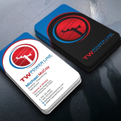 Business Card for a high voltage company Design by prosenjit_P