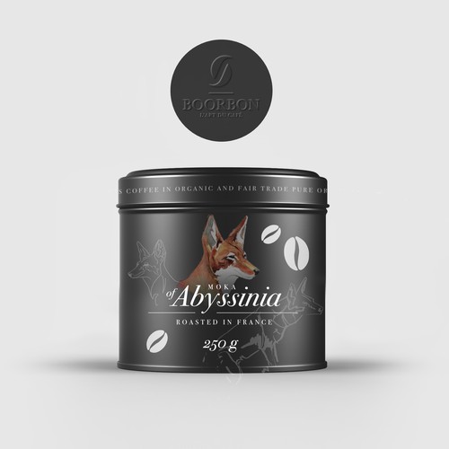 Artistic, luxurious and modern packaging for organic and fair trade coffee bean Diseño de Michel Flores