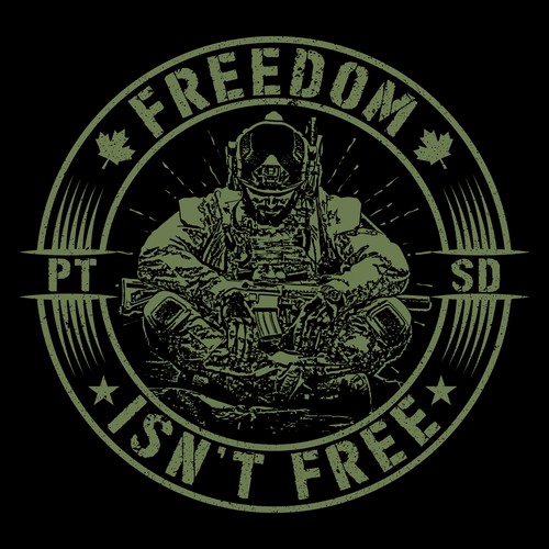 Freedom Isn't Free Soldier Decal Sticker, Custom Made In the USA