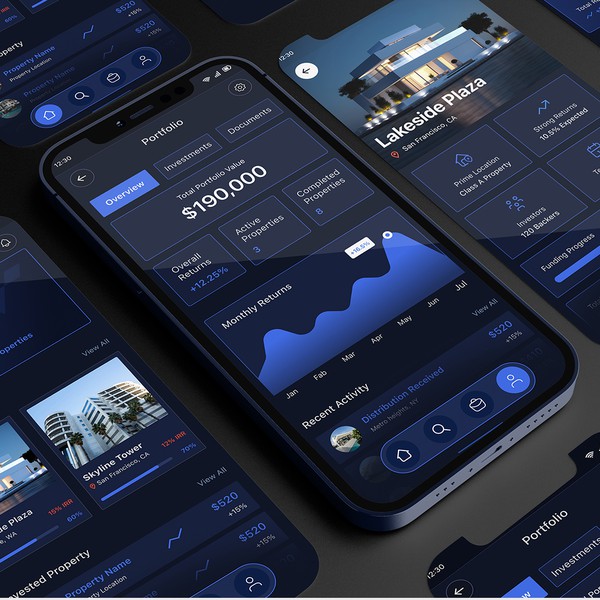 Real-estate/fractional investment App design