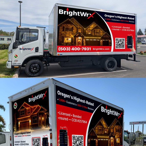 Modern Truck Wrap Design for Water Damage & Restoration Company