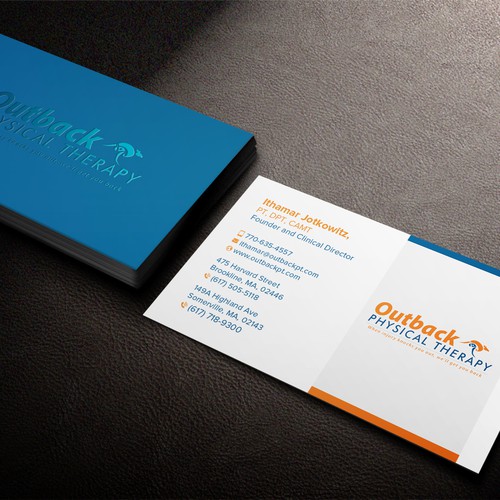 Business card for 2 clinic physical therapy office Design by Birendra Chandra Das