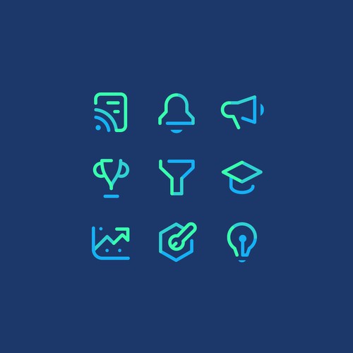 Icon Branding for Web and Mobile App Design by plyland