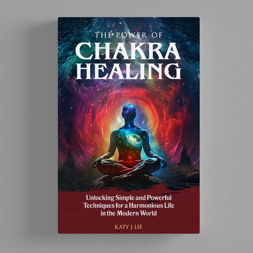 🔥🔥-=  UNIQUE CHAKRA HEALING KDP Ebook Cover =- 🔥🔥 Design by CUPEDIUM