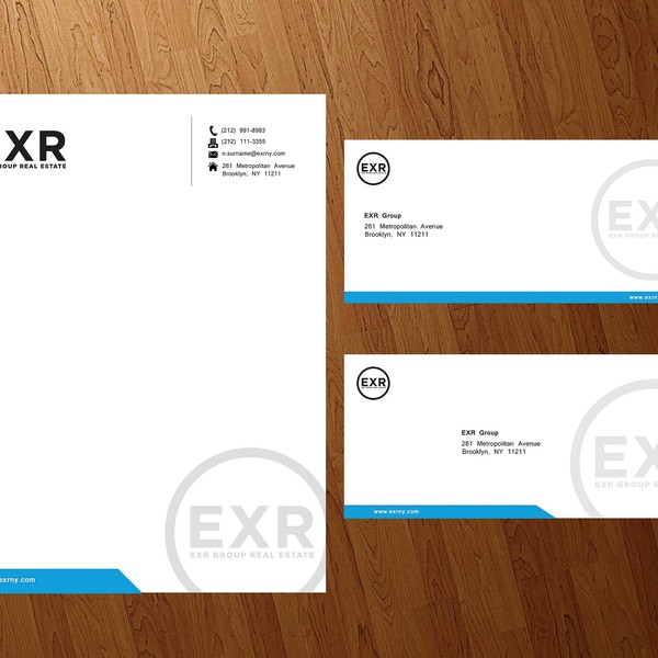 Stationery for a major brokerage