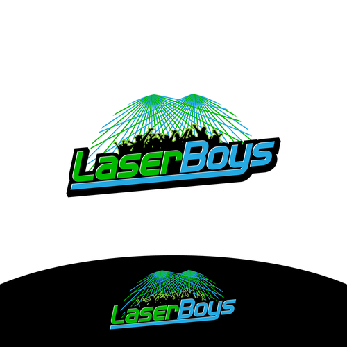 Upbeat logo design for laser-show hire/design company Design by Wuiing!