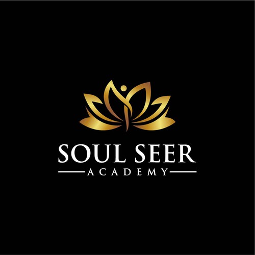 Streamlined ‘iconic’ logo for a spiritual development academy. Design by Schöpfer