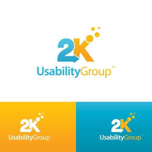 2K Usability Group Logo: Simple, Clean Diseño de RedLogo