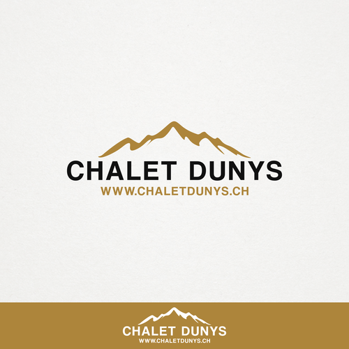 Create a expressive but simple logo for the Chalet Dunys in the Swiss Alps Diseño de M E L O