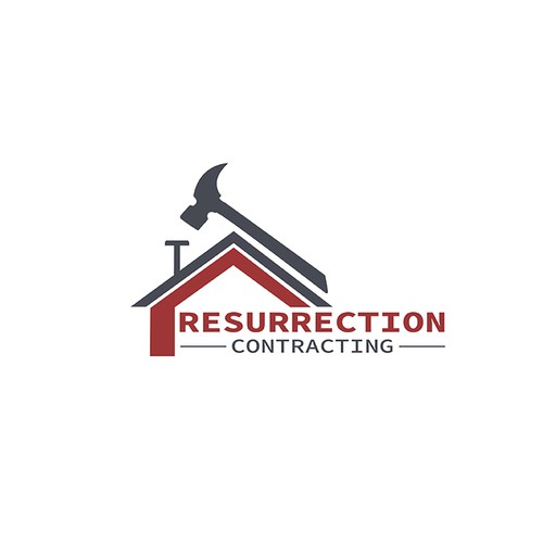 "Reborn To Build" construction company logo. Design by YoussefBenAmmar