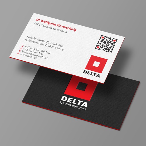 DELTA Business Card Relaunch Design réalisé par Design sp