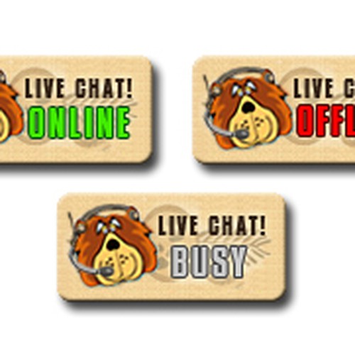 Design a "Live Chat" Button Design by Angelia Maya