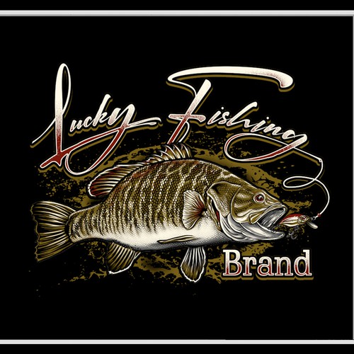 Small Mouth Bass Badge - Graphic Tee Design by Gemillang/@rt