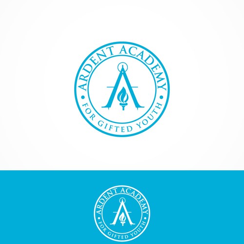 Create a new logo for Ardent Academy, a K-12 STEM education startup (science, technology, engineering and math)-ontwerp door DixiArt