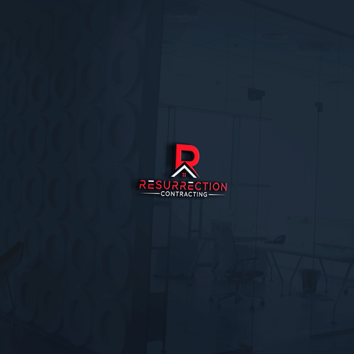 "Reborn To Build" construction company logo. Design by Nishat BD