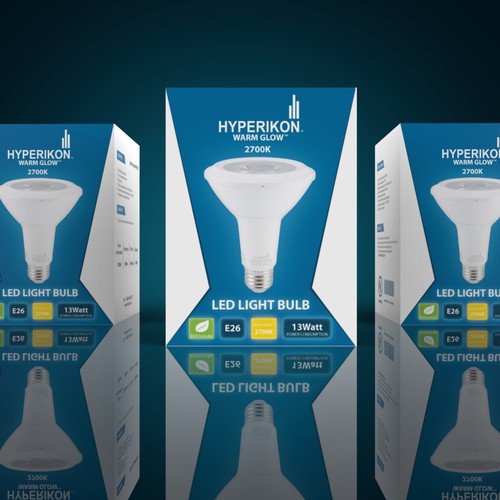 Packaging design for LED Light Bulb Design by NID3D