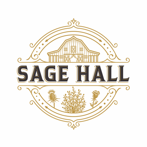 Sage Hall - Country Swing Dance & Wedding Venue Logo Design by IrfanSe