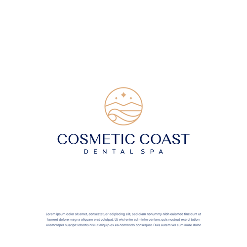 Design old money aesthetic for boutique cosmetic dental office located on the coast on NC Design by Nish_