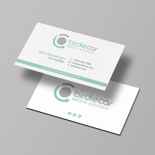 business card for company called birdie Design by Lvana_art©